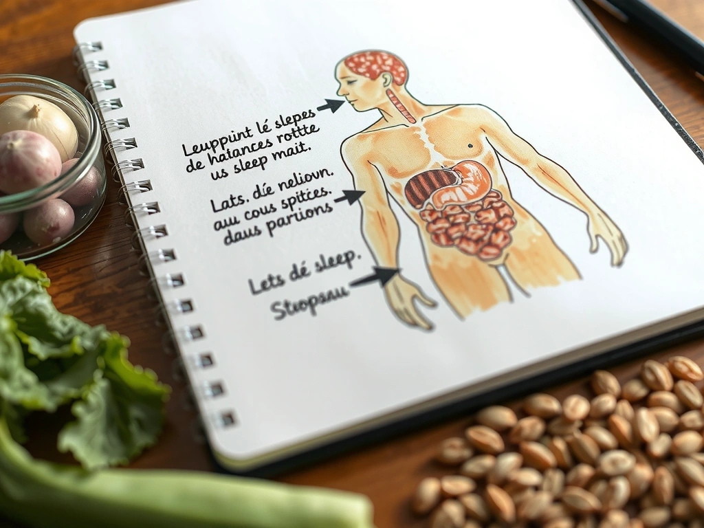 Carnet de notes cliniques avec schémas annotés